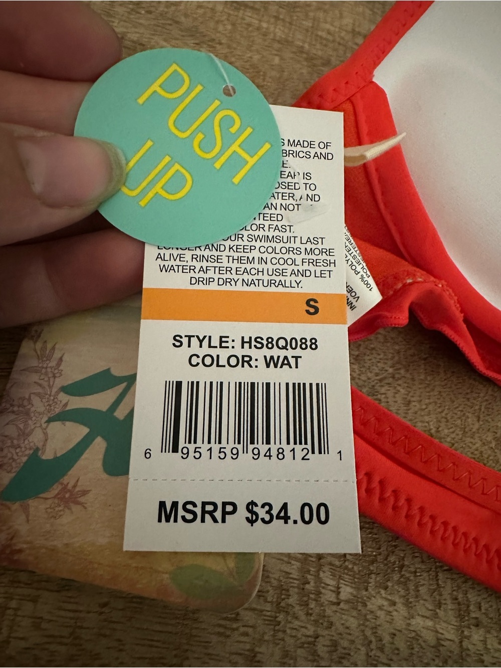 Hobie Red Ruffle Halter Bikini Set - Picture 5 of 5